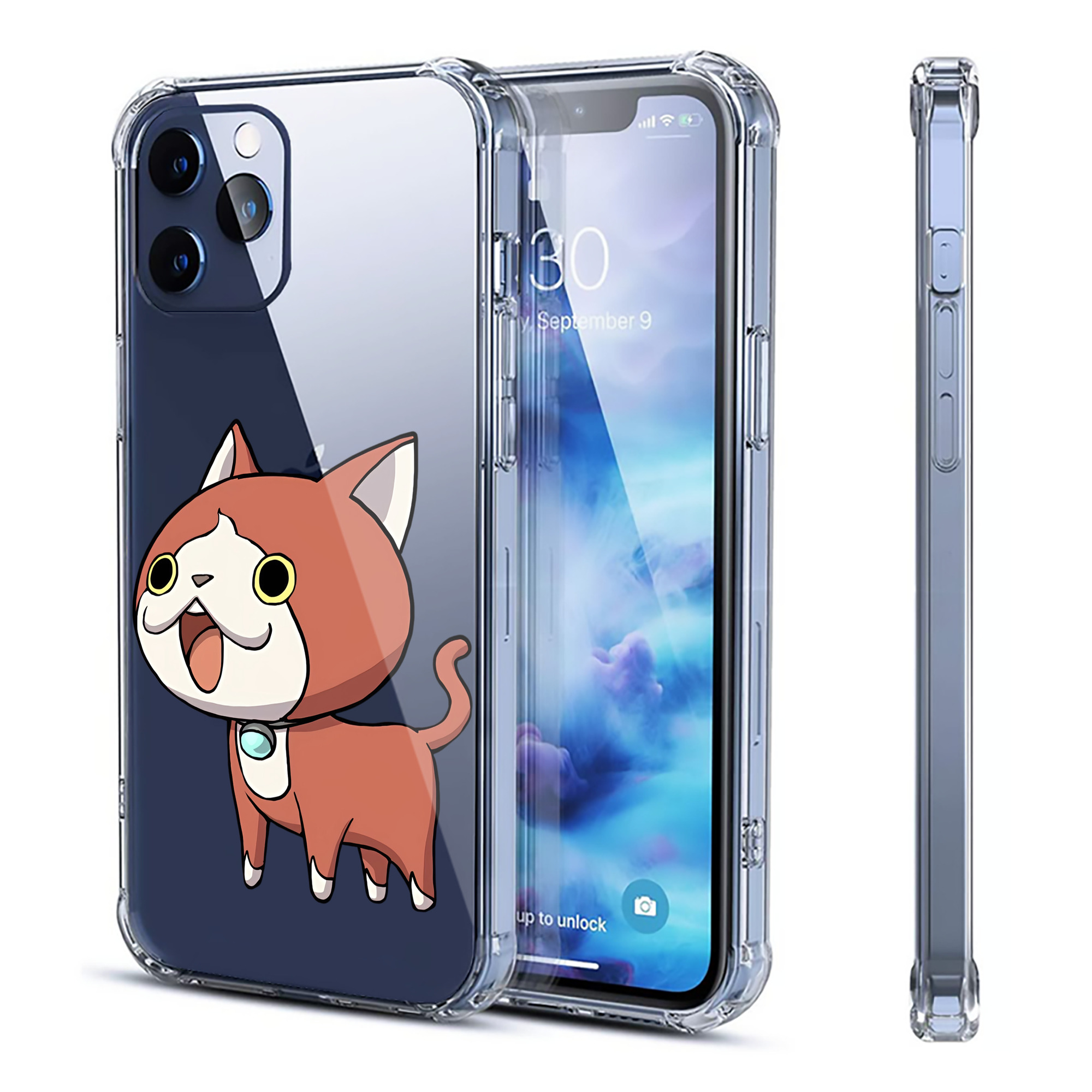 （画像用） 妖怪ウォッチ Yo-kai Watch 【iPhone 12シリーズ対応】透明スマホケース（クリアソフトケース）